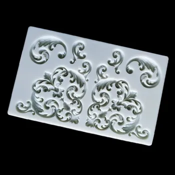 Relieve relieve molde de silicona fondant DIY decoración de pastel de molde de la decoración de los accesorios de la herramienta de Utensilios de cocina