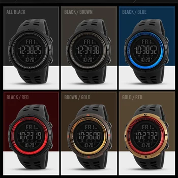 Reloj Digital de Pulsera Deporte de Moda los Relojes de los Hombres Impermeable Reloj Deportivo electrónicos Relojes Relogio Militar Masculino Saat