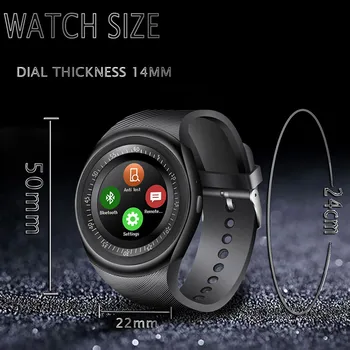 Reloj inteligente con Cámara Remota ayuda de la Pantalla Táctil de SIM de la Tarjeta del TF Bluetooth Smartwatch