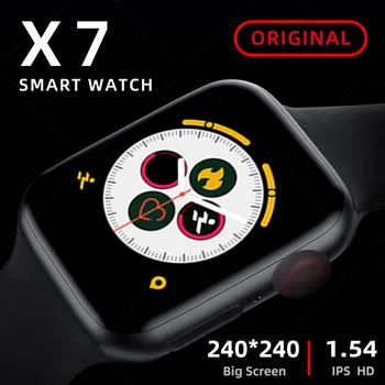 Reloj inteligente iwo X7 6 de la Serie de Bluetooth de la Llamada de la Frecuencia Cardíaca de Fitness Tracker Smartwatch Para Android IOS pk amazfit iwo 12 W26 FT50 X6