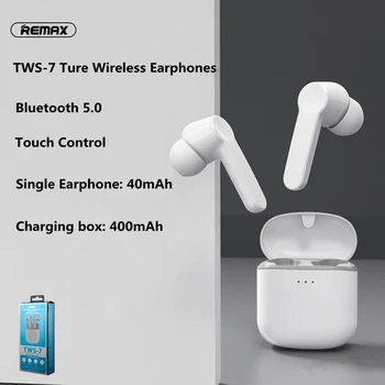 Remax TWS-7 Estéreo Bluetooth auriculares Inalámbricos Smart Touch con Micrófono de alta fidelidad auricular Impermeable