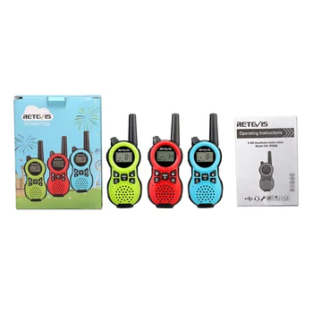 Retevis RT638 Walkie Talkie Niños 2pcs o 3pcs Opcional PMR446 Linterna de Carga Micro USB Mini Walky Talkies Niño