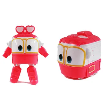 Robot de Trenes de Transformación de los Niños Juguetes de 13cm de PVC RT Modelo Kay Alf Figura Pato Robot Coche de la Familia de Anime Figura Juguetes para los Niños