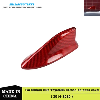 Roja Real de fibra de Carbono de la Antena de la cubierta interior de los accesorios del Coche Para TOYOTA 86 Subaru BRZ 14-20