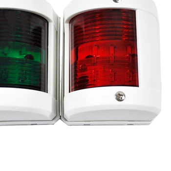 Rojo+Verde 12V Luces de Navegación, los Barcos de Popa Luces , Marina de Vela de Luz LED para Velería Yate Barco