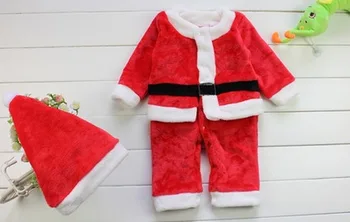 Ropa para Bebés de Otoño y Ropa de Invierno de Navidad Ropa de Recién nacido de Santa Claus ropa de Bebé de Niña de Rastreo de Ropa