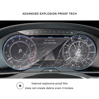 RUIYA Protector de Pantalla Para Arteon 12.3 Pulgadas 2019 Digital Cockpit LCD de Panel de Pantalla de Visualización de Interiores de Automóviles Accesorios