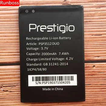 Runboss Calidad Original de la Batería PSP3512 DÚO de Prestigio Muze B3 2000mAh