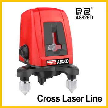 RZ Niveles del Laser del Laser 3D Auto Nivelación 2 de la Línea Horizontal Vertical Láseres A8826D 360 Trípode Mini Láser