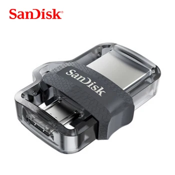 Sandisk Mini USB 3.0 Dual USB OTG Unidad Flash de 128 gb 64 GB 32 GB 256 GB PenDrives USB3.0 de alta velocidad de hasta 150 m/s para el teléfono Android