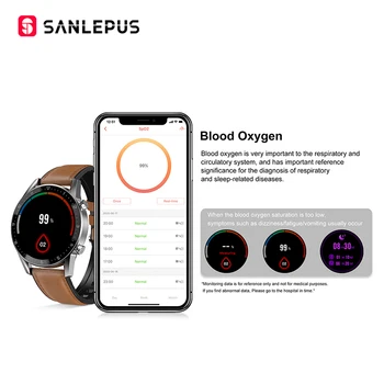 SANLEPUS de Llamada Bluetooth Smart Watch 2020 NUEVO Smartwatch Para Hombres, Mujeres IP68 Impermeable del Deporte de la Pulsera de Fitness Para Android Apple