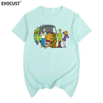 Scooby Doo el Misterio de la Máquina de dibujos animados T-shirt de Algodón para Hombres camiseta de Nueva CAMISETA de la CAMISETA de la Mujer unisex Moda
