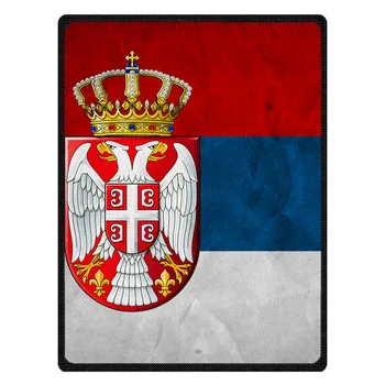 Serbia Bandera de la colcha manta Super Suave de encargo de Franela Manta para el sofá/Cama/Coche Portátil Mantas