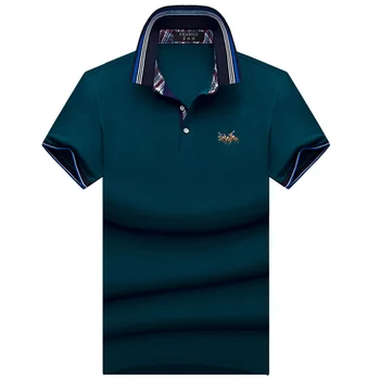SHABIQI 2019Classic de la Marca de los Hombres de la camisa de los Hombres de la Camisa de Polo de Manga Corta Camisas Camisa T Diseñador de la Camisa de Polo de Más el Tamaño de 6XL 7XL 8XL 9XL 10XL