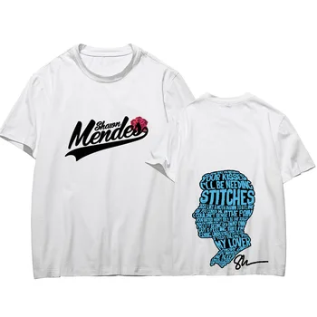 Shawn Mendes Conciertos De La Edición De Las Mujeres De Manga Corta Camiseta De Los Hombres Y De Las Mujeres Fondo De La Camiseta