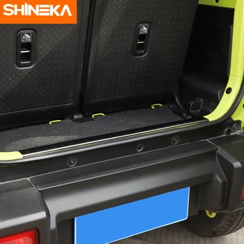 SHINEKA Cromo Estilo para Suzuki Jimny JB74 2019+ Acero Inoxidable puerta trasera Interior de la Guardia de la Decoración de Protección para el Jimny 2019+