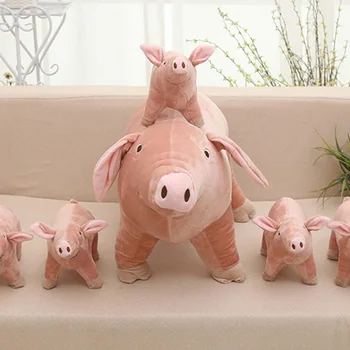Simulación de Cerdo de Juguete de Felpa 40/50 CM colchón Para Niños de Animales Suave Cojín Brinquedos Para el Regalo casero de la Decoración de Cojín