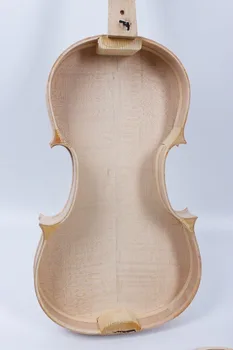 Sin terminar Blanco Violín Despegar Violín parte Superior de la Llama de Arce, Abeto Hecho a Mano partes de violín y accesorios
