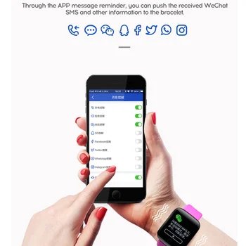 Smart Deporte Relojes Impermeables de la Presión Arterial Frecuencia Cardíaca Reloj Podómetro Calorías para ios, Android Fitness relojes de Pulsera +Caja de 2020