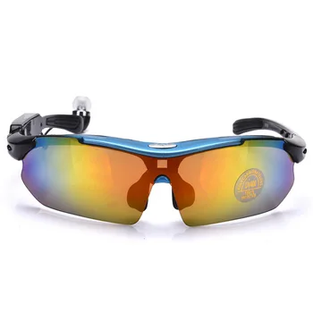 Smart Wireless Ciclismo Gafas Bluetooth 4.1 Portátil de Manos libres de Teléfono de Bicicletas UV400 Gafas de sol Polarizadas Reemplazar los Lentes de Miopía
