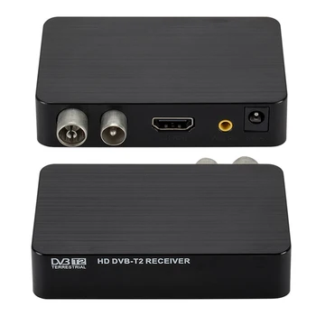 SOONHUA Caja de TV USB 2.0 HD Receptor de TELEVISIÓN de Vídeo Digital Terrestre MPEG4 HD 1080P Set-Top Box Mini Cajas de TELEVISIÓN de Apoyo LCN