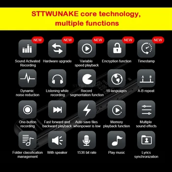 STTWUNAKE mini grabadora de voz digital de audio de la pluma dictáfono pequeña grabadora de sonido de la grabación de voz activado reunión de la clase