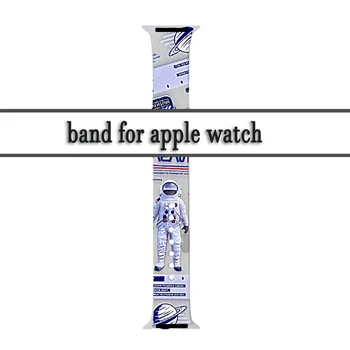 Suave Silicona de Deportes de la Correa de reloj Para el Apple Watch 5/4/3/2/1 38mm 42mm patrón Impreso Correa de Caucho Para iwatch Serie 4 5 40 mm 44 mm