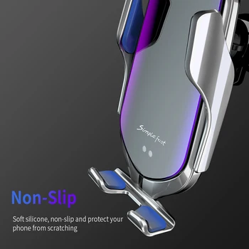 Sujeción automática Inalámbrica Cargador de Coche Montaje del Sensor de Infrarrojos 10W QI de Carga Rápida Titular Para el iPhone 11 8 X XS XR Samsung S9 S10