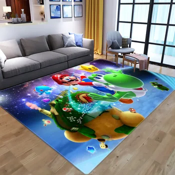 Super Mario tapete Antideslizante Área de Piso de la Estera 3D Alfombra antideslizante Mat Comedor Sala de estar Suave Alfombra del Dormitorio de estilo-03