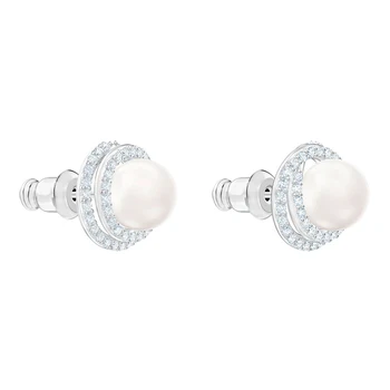 SWA Pop Clásico de Nueva Perla de Cristal Aretes Elegantes Simples Señora De Novia de Lujo de la Joyería del Romance de Regalo