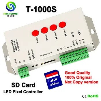 T-1000 de la Tarjeta SD del Pixel del LED;Controlador DC5-24;SPI de la Señal de Salida,Máx 2048Pixels;Apoyo WS2801,LPD6803,WS2811,TM1804,LPD8806 etc.