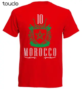 T-Shirt de Verano de la Novedad de dibujos animados Camiseta T-Shirt Marokko Futbolista EST. 1955 Marruecos Película Camisa
