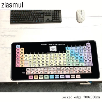 Tabla de los elementos alfombrilla gamer gran 700x300x3mm gaming mouse pad 3d gran notebook accesorios de pc, padmouse ergonómico mat