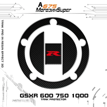 Tapa del Tanque de combustible de la etiqueta Engomada 3D de Carbono de la Motocicleta de la TAPA de COMBUSTIBLE de la etiqueta ENGOMADA de Ajuste Para la Suzuki GSX-R GSXR 600 750 1000 K1 K2 K3 K4 K6 K7 K8 K9