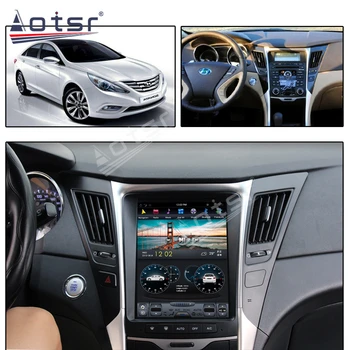 Tesla Estilo Android 9 4G 64GB de GPS del Coche Reproductor Multimedia de Navegación De Hyundai Sonata 8 2012-Auto Estéreo Jefe de la Unidad de Carplay