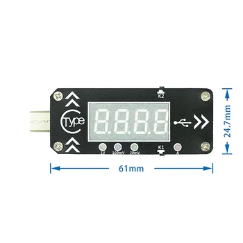 Tipo-C EP de activación de carga rápida señuelo DC display digital medidor de voltaje y corriente prueba de detección del instrumento completo protocolo de PPS