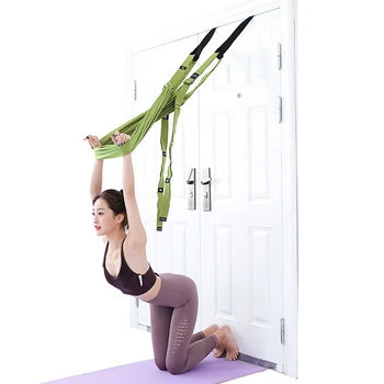 Tire de la Cuerda Aérea de Yoga de la Correa de Estirar las Piernas Divide Entrenador de Fitness Cinturón Anti-gravedad de la Inversión de Ejercicios de Yoga Flexibilidad Entrenador