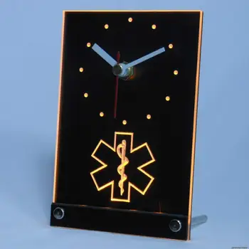 Tnc0088 EMS Paramédico de los Servicios Médicos Mesa Escritorio 3D LED Reloj