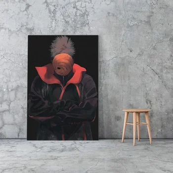 Tobi, Naruto Obito Uchiha Anime Cartel De Arte Lienzo De Pintura De Arte De Pared De La Decoración Sala De Estar Dormitorio Estudio De La Decoración Del Hogar Impresiones