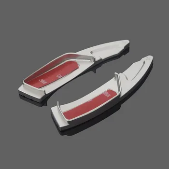 Tonlinker 2 piezas de Coches volante paddle shift Cubierta de la etiqueta engomada para CITROEN DEESSE DS7 2018-19 Coche de Estilo de la Cubierta de Aluminio Pegatinas