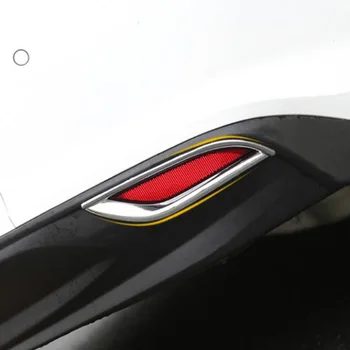 Tonlinker parte Trasera Exterior Foglight caso de la Cubierta de la etiqueta Engomada para Chevrolet Malibu 2017-18 Car Styling 2 piezas de ABS Cromado Cubierta de la etiqueta Engomada