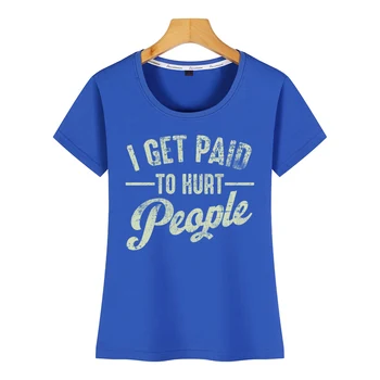 Tops Camiseta de las Mujeres fisioterapeuta Humor Blanco de Algodón Mujeres Camiseta