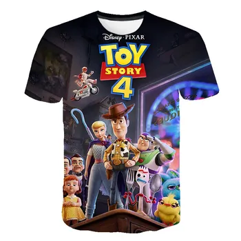 Toy Story Camisa Nueva Funny T-Shirt Niños niña Camiseta de Moda O-Cuello de los Niños 3D de Manga Corta Camisetas de Impresión de Ropa para Niños y niñas de 2020