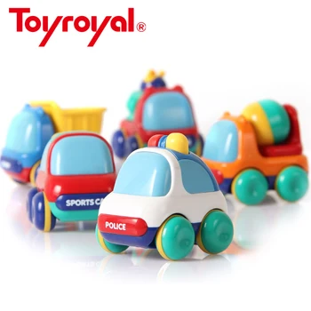 Toyroyal Bebé Inercia Vehículos de Empujar los Niños pequeños Mini Fricción de Plástico Auto con Juguetes de Regalo para niños Niños Niños y Niñas
