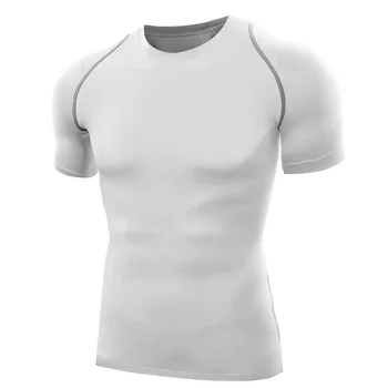 Transpirable Hombres Camisetas Deportivas Slim Camisa De Fitness Jersey De Fútbol De La Ronda De Cuello De Manga Corta Survetement De La Ropa De Deporte 2021.