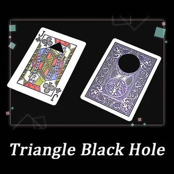 Triángulo Agujero Negro Trucos de Magia Etapa Hasta Cerca de la Magia de la Tarjeta que Aparece Magie Mentalismo Ilusión Truco de accesorios para Magos
