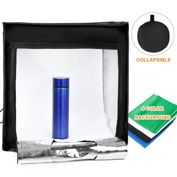 TRUMAGIN Portable Photo Studio Cuadro 17 Pulgadas 45cm Profesional de Disparo de la Tienda de la Luz con Brillo Ajustable 144 Luces LED 4