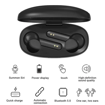TWS Auriculares Inalámbricos Bluetooth de los Auriculares Inteligentes de Control Táctil de Bajo Consumo de Energía Inalámbrica de Teléfonos del Oído XY-7
