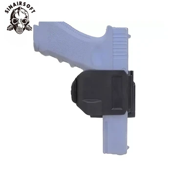 Táctica de Rotación De 360 Glock Clip de la Mano Derecha MOLLE Funda para pistola GLOCK 17 19 Airsoft Paintball, Caza Tiro Roto la Mano Derecha