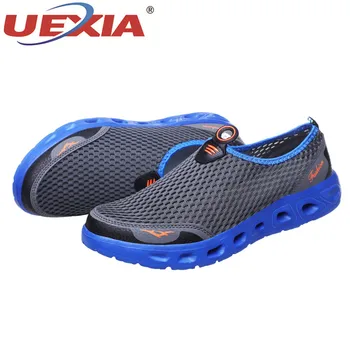 UEXIA Más Grande que el Tamaño de los Zapatos Unisex Verano Zapatillas de deporte de la Luz Transpirable Zapatos Casual Par Cómoda de la Moda para Hombre de la Malla de Pisos de Calzado